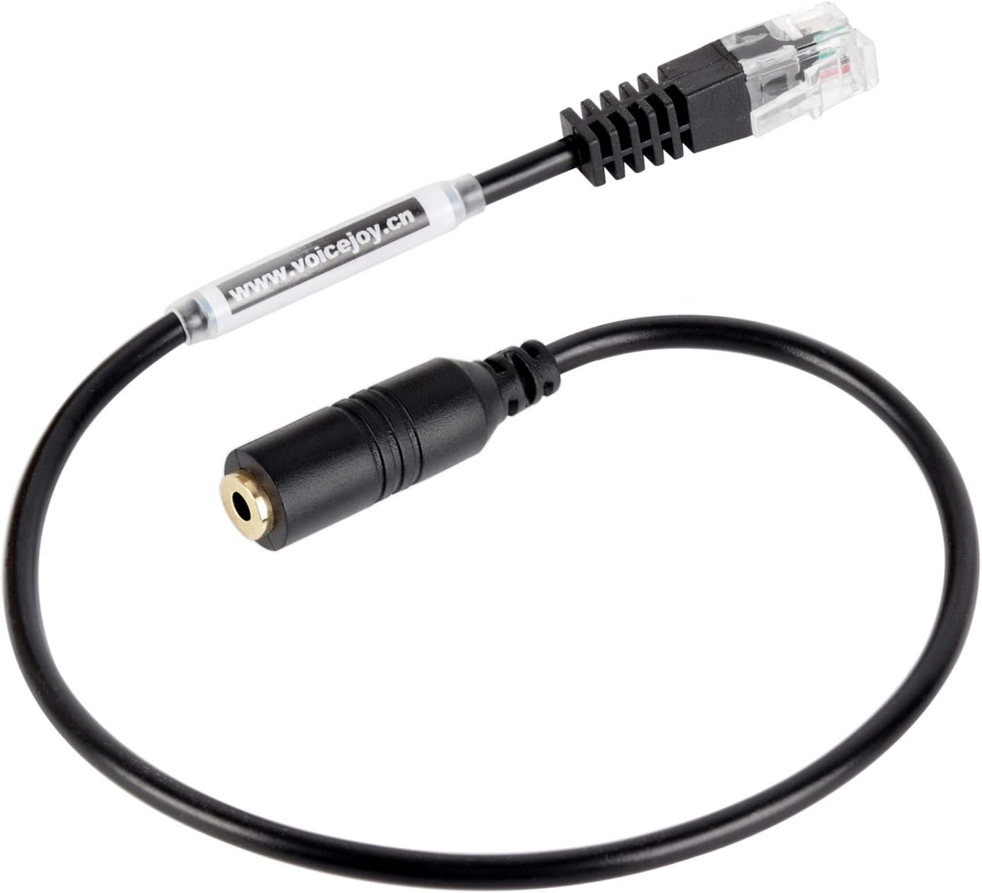 VoiceJoy 2.5mm Headset to ONLY Cisco Phone Adapter – 2.5mm to RJ9/RJ10 Converter for Cisco Unified Telephone IP Phones 7940 7941 7942 7971 8841 8851 etc