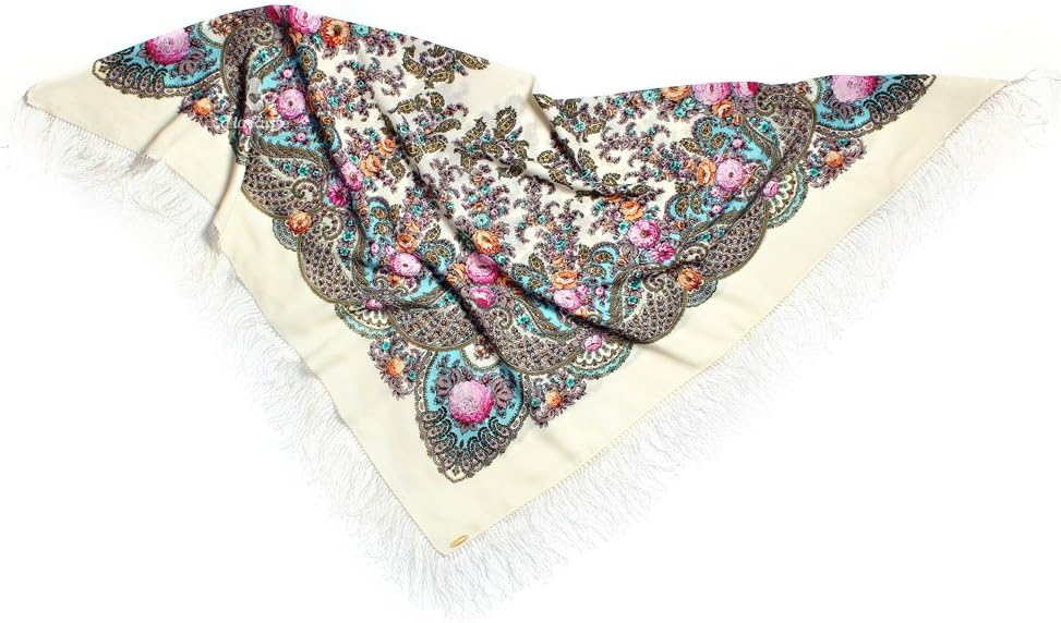 RUSSIAN white shawl SVETLANA scarf 100% wool 100% Original - luxurious present