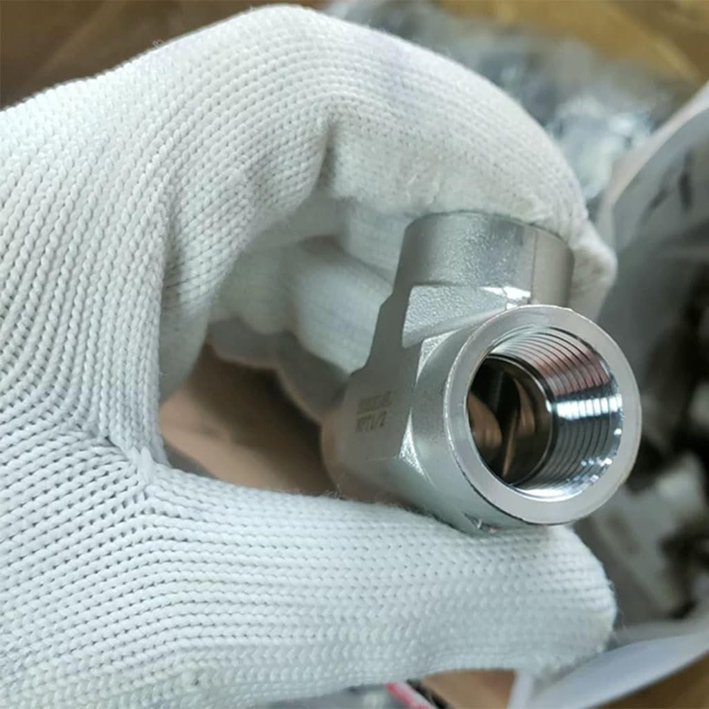 Connettore a T ad alta pressione in acciaio inossidabile 316L, 1/8" 1/4" 3/8" 1/2" NPT, raccordo for tubo forgiato a 3 vie(1/2inch)
