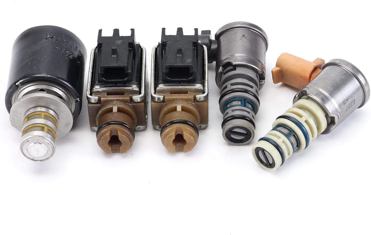 5PCS 4L60E Transmission Solenoid Kit EPC TCC 4L65E Master Solenoid Valve Kit Compatible with GM Products 1996-2002