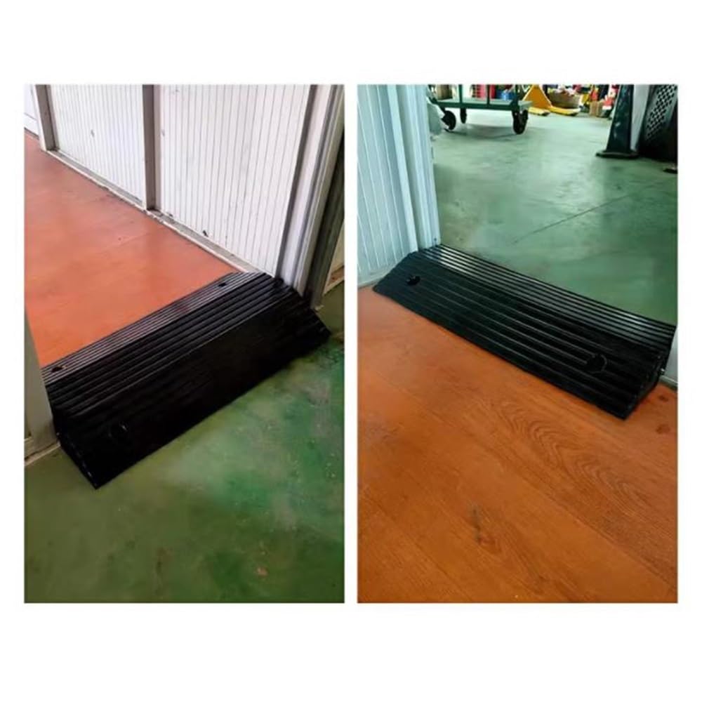 Rampa De Umbral Puente, Goma Rampa para Silla De Ruedas, Superficie Antideslizante,rampa De Elevación, para Hogar/supermercados/fábri(80 * 45 * 10cm)