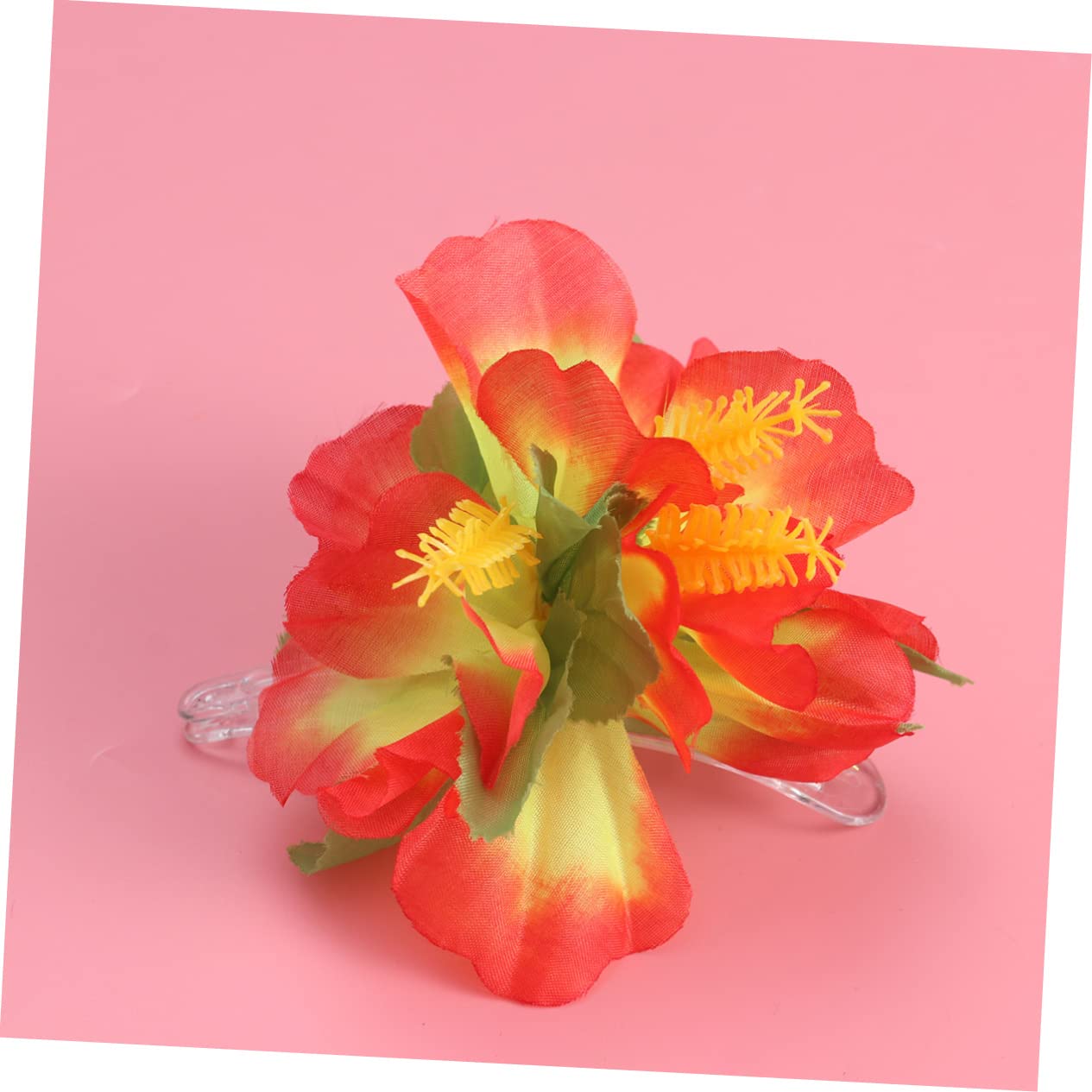 MAGICLULU 18piezas Horquillas De Flores Para Novias Tocados De Naranja De Playa Accesorios De Cabello Tropicales Para Mujeres