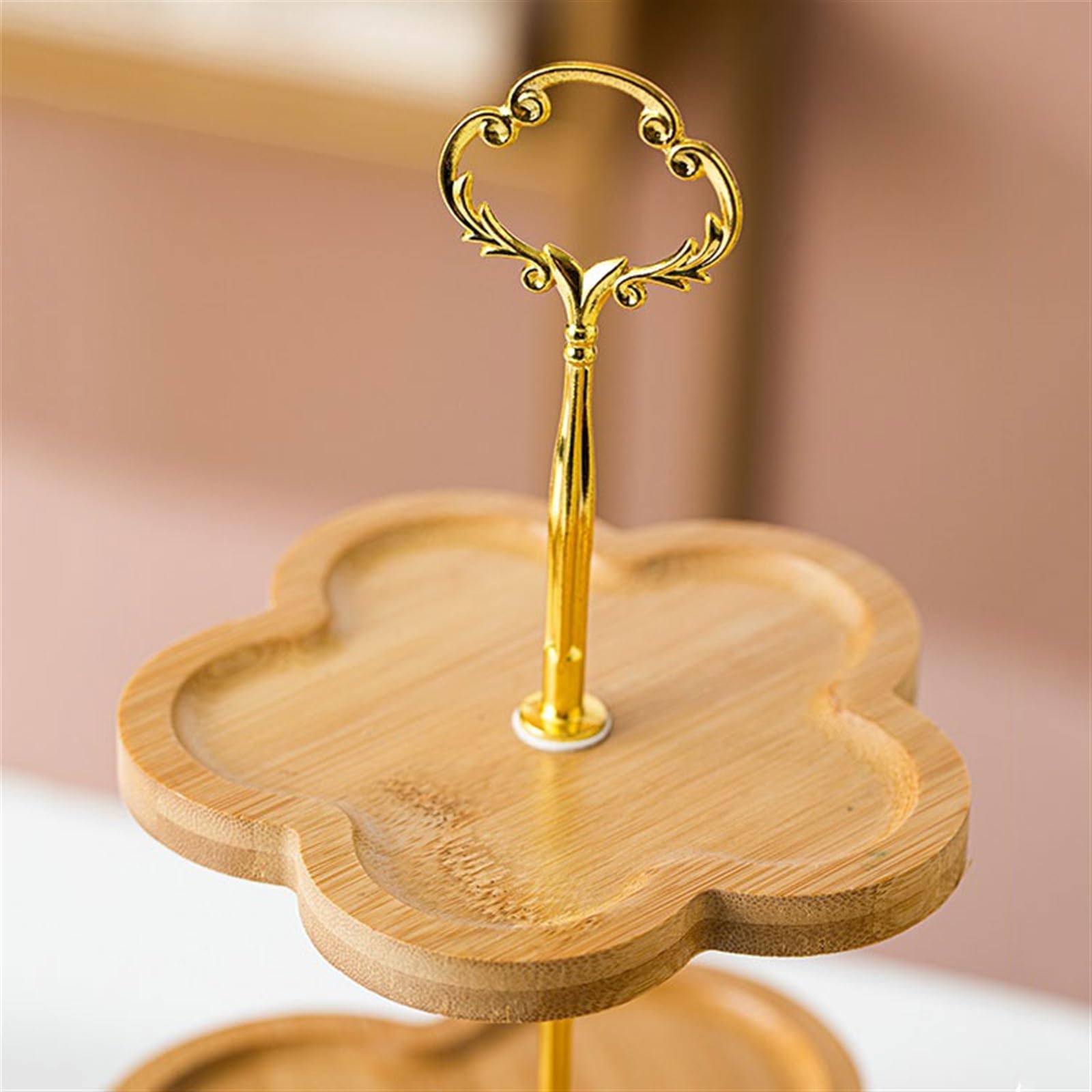 Soporte para postres, Bandeja para Pasteles de Dos o Tres Capas, Bandeja para Dulces, Dim Sum, cafeterías, pastelería, exhibición de Pan y postres, Bandeja para