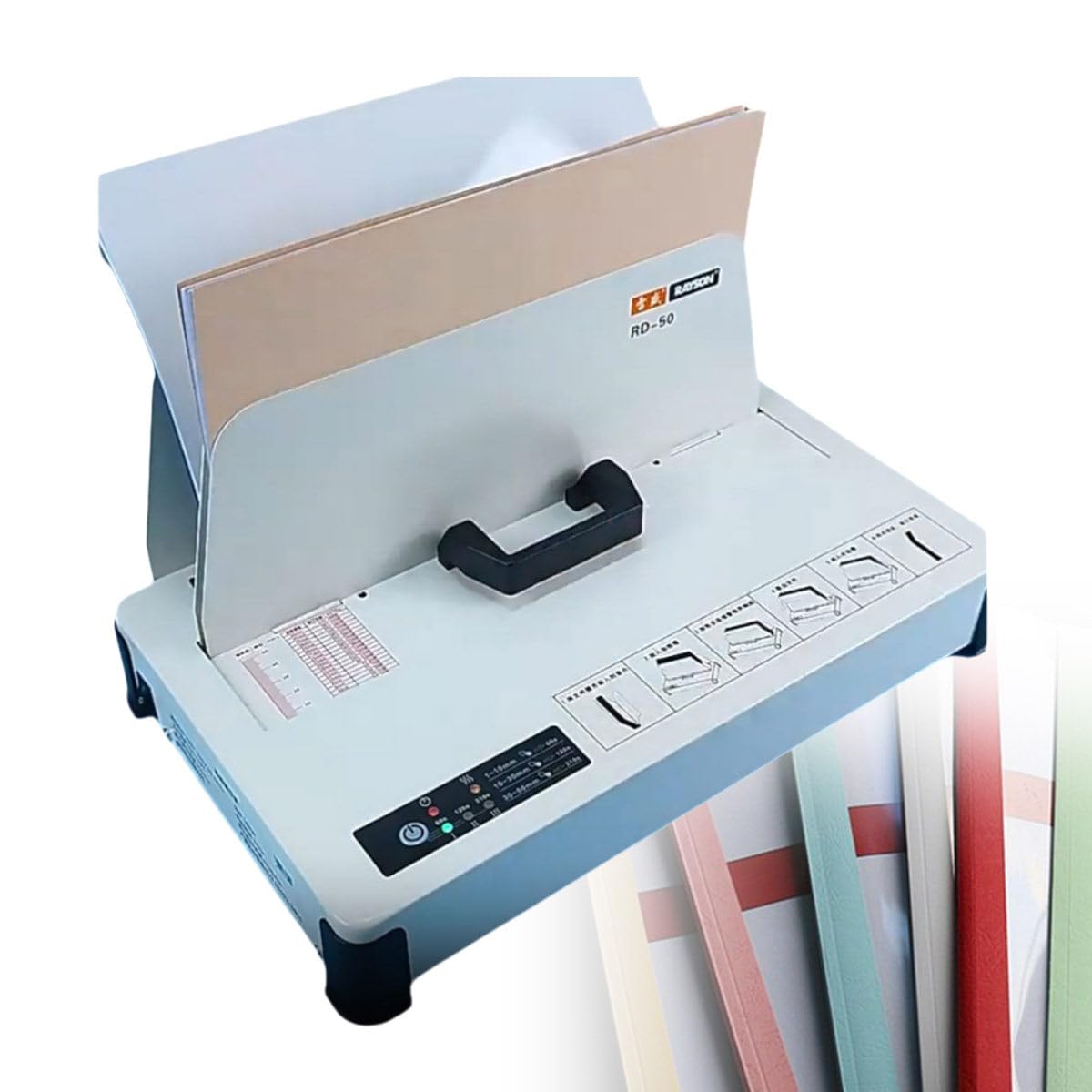Macchina Rilegatrice A Colla A Caldo, Rilegatura Elettrica Automatica A Caldo, Macchina Rilegatrice Elettrica A Caldo, 3 Livelli Impostazione Tempo, 220V/50HZ, Contratto Documento Fattura Cartella