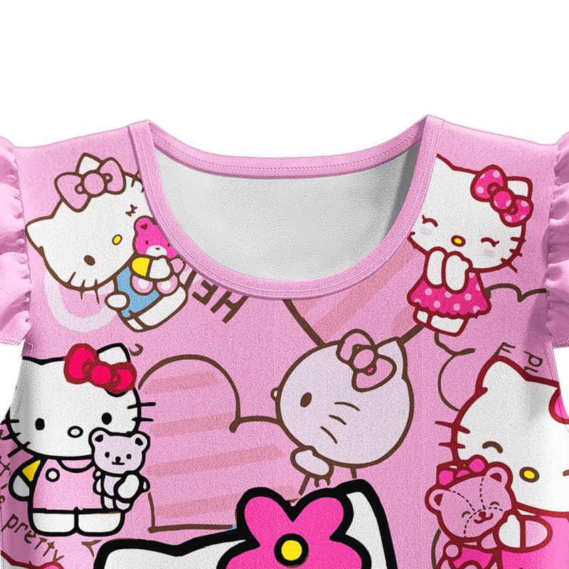 Girls Dress Gown Cute Home Wear Kids Party Outfits 5-12Years3