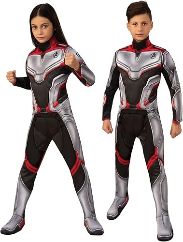 Avengers Endgame - Disfraz de equipo para niños, Multi Color, talla única