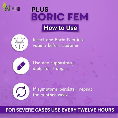 Miniatura 5 de Supositorios vaginales de ácido bórico más Aloe Vera y FOS potenciador probiótico 800 mg, 30 unidades totalmente naturales fabricados en Estados