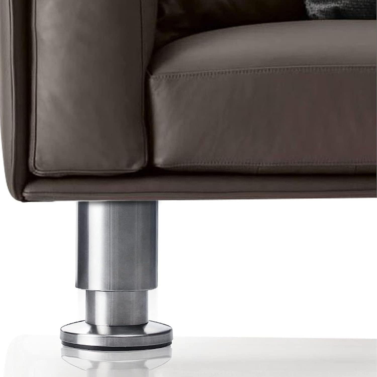 Feng Shui， Gambe per mobili Set di 4 Gambe per mobili, Piedini per Tavolo Regolabili in Acciaio Inossidabile, Gamba di Supporto per Divano di Ricambio per carichi Pesanti, per Supporto TV Letto Piano