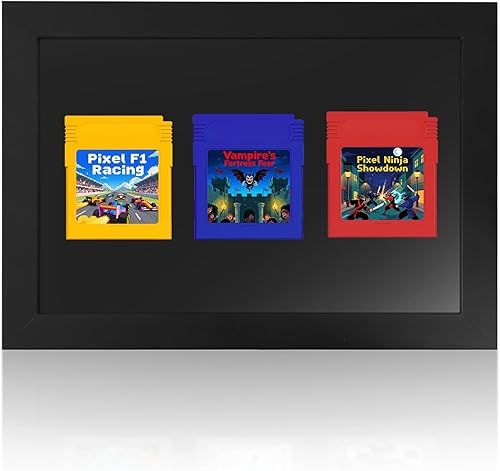Marco de videojuegos compatible con juegos de color Game Boy, vitrina de madera maciza para cartuchos GBC, decoración coleccionable de juegos retro,