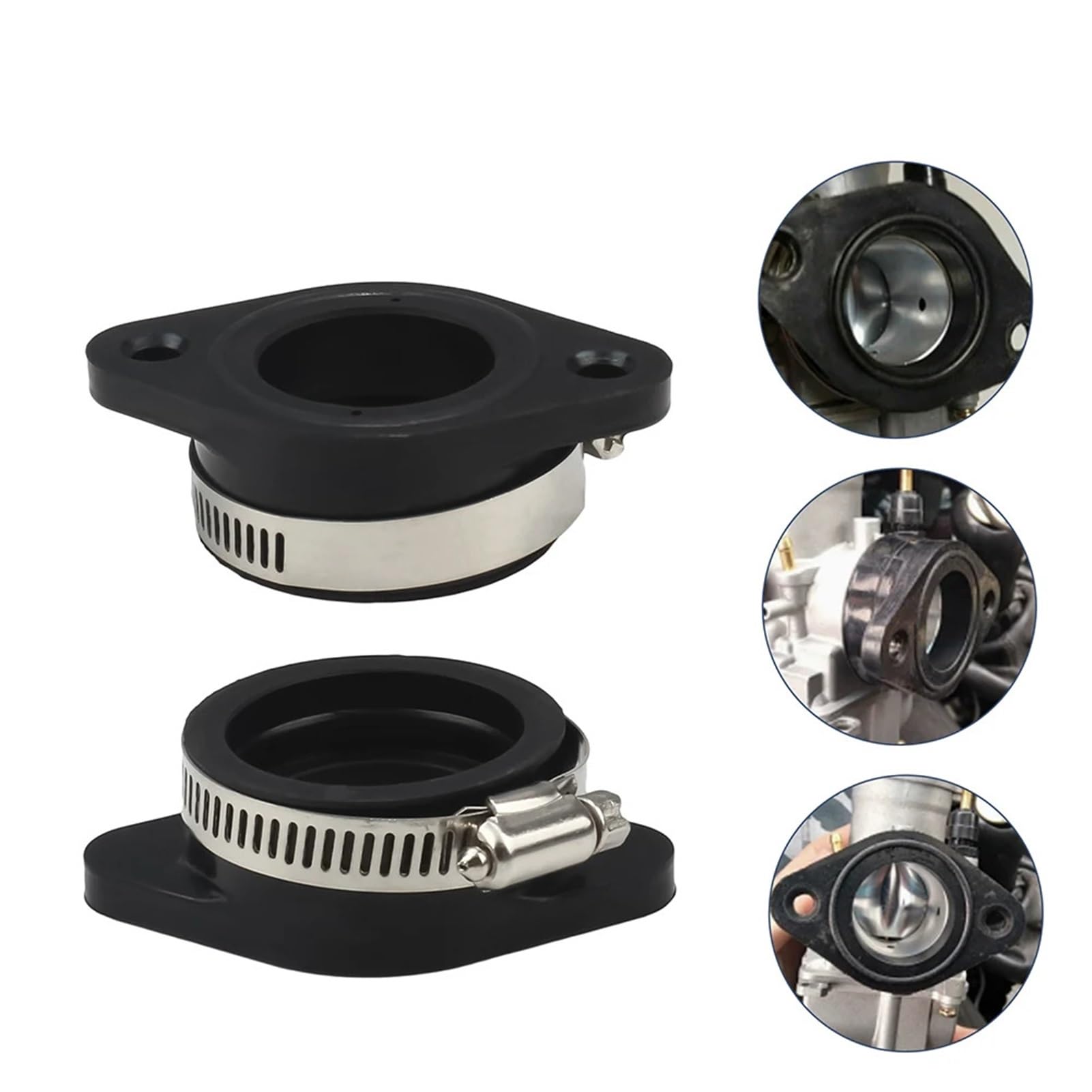 GCLANXI Motorcycle Carburetor Interface Adapter Intake Manifold Rubber 32mm 34mm For PWK PE MIKUNI OKO Dirt Bike Universal Accessories