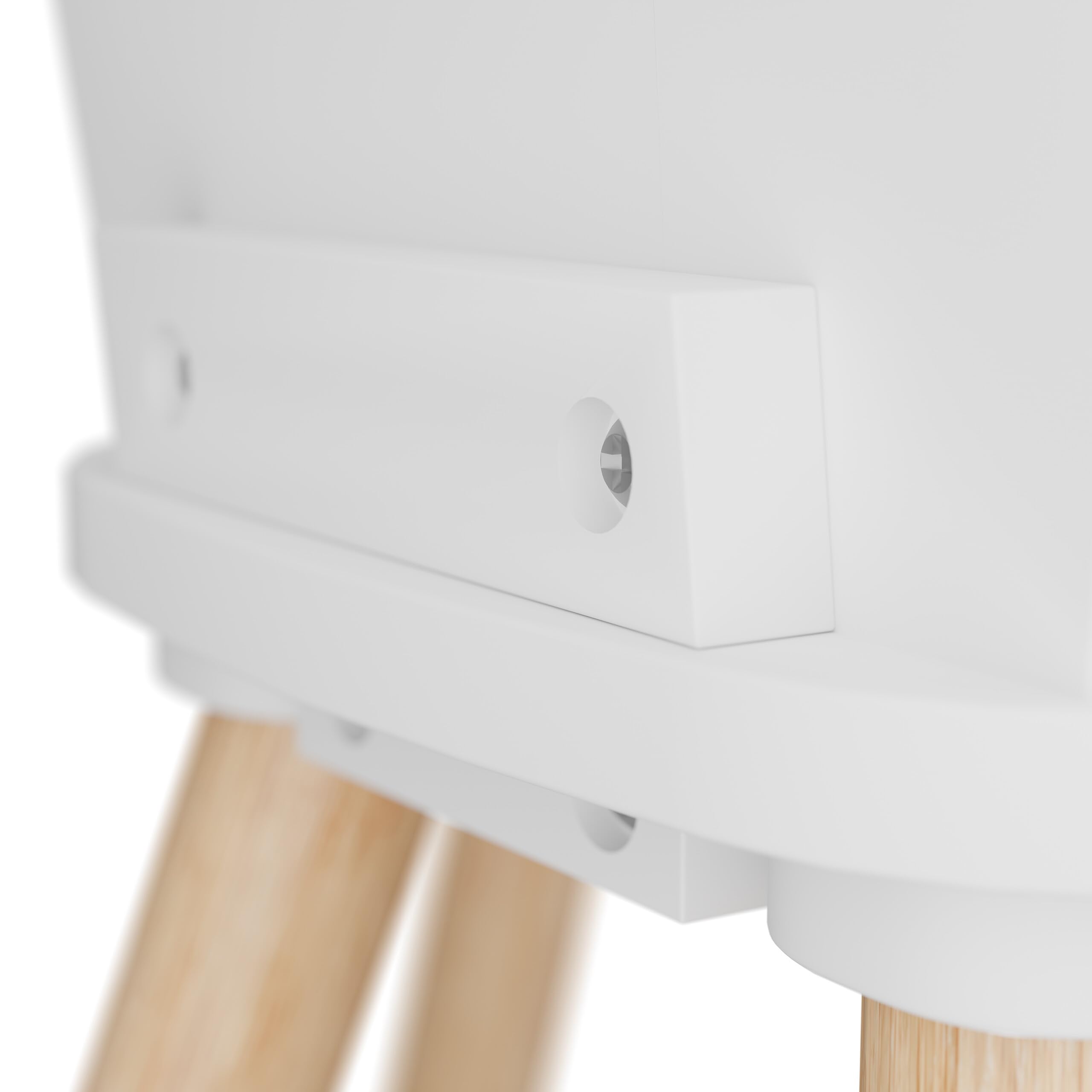 Relaxdays Meubles pour Votre Enfant, Table et 2 chaises, Unisexes, pour la Chambre de Bout de Chou, Blanc et Nature