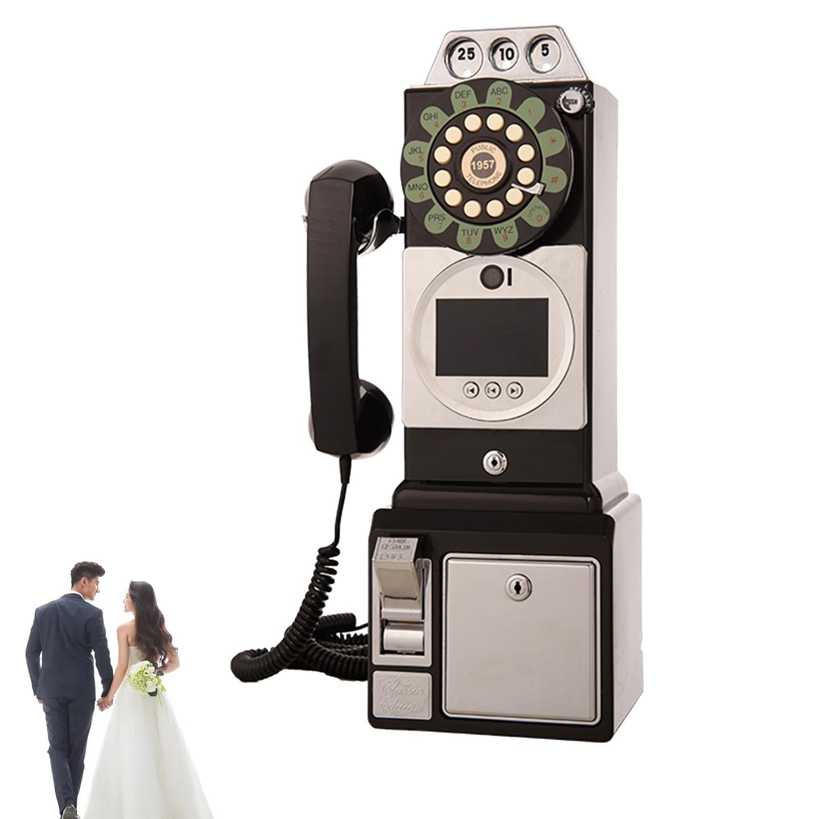 Księga gości audio wideo z pamięcią 32 GB, nagrywanie HD 1080p, regulowana głośność na wesela, zaręczyny, rocznice i baby shower