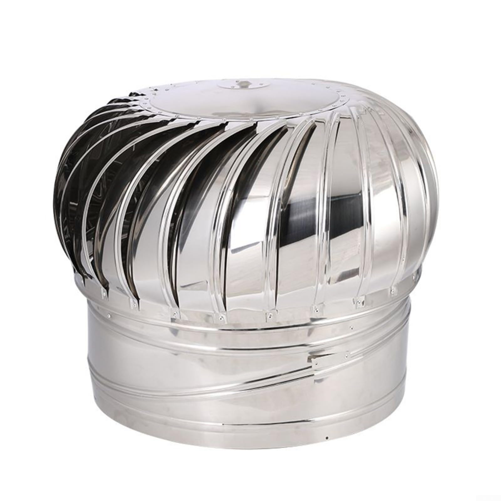 QWEASDF Stainless Steel Rotating Spinning Ventilation Chimney Cowl Chimney Spinner - View #5