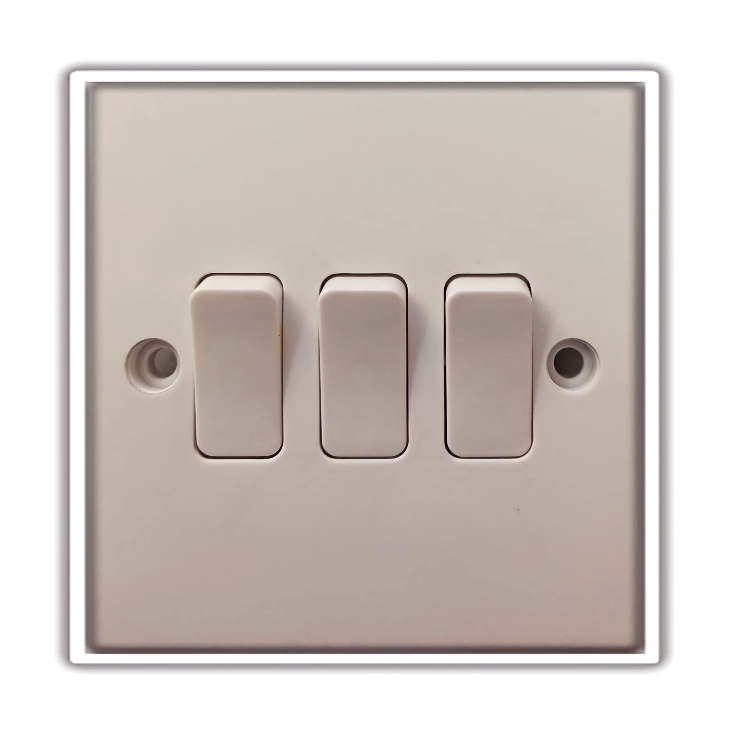 10A THREE GANG SWITCH 2 WAY (WHITE) 10PCS