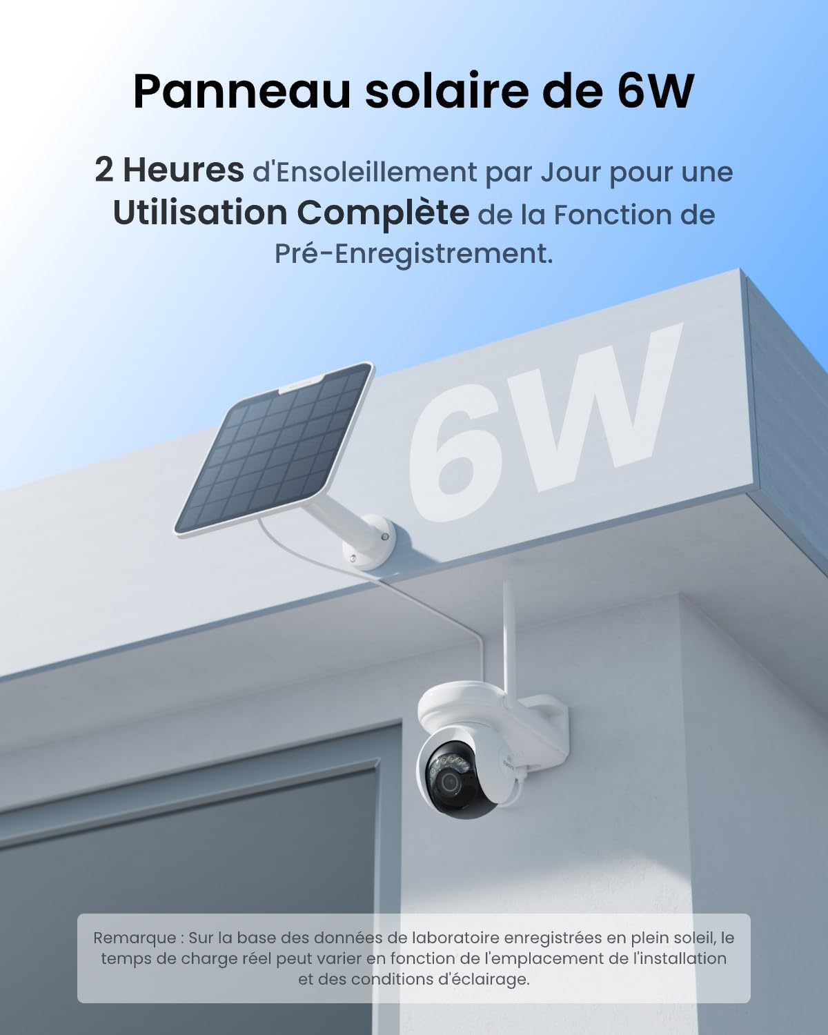Reolink 4K PT Camera Surveillance WiFi Exterieure sans Fil, Pré-Enregistrement, Détection Intelligente, 360° Suivi Auto, ColorX Vision Nocturne, Batterie Haute Capacité, Altas PT Ultra+Panneau Solaire