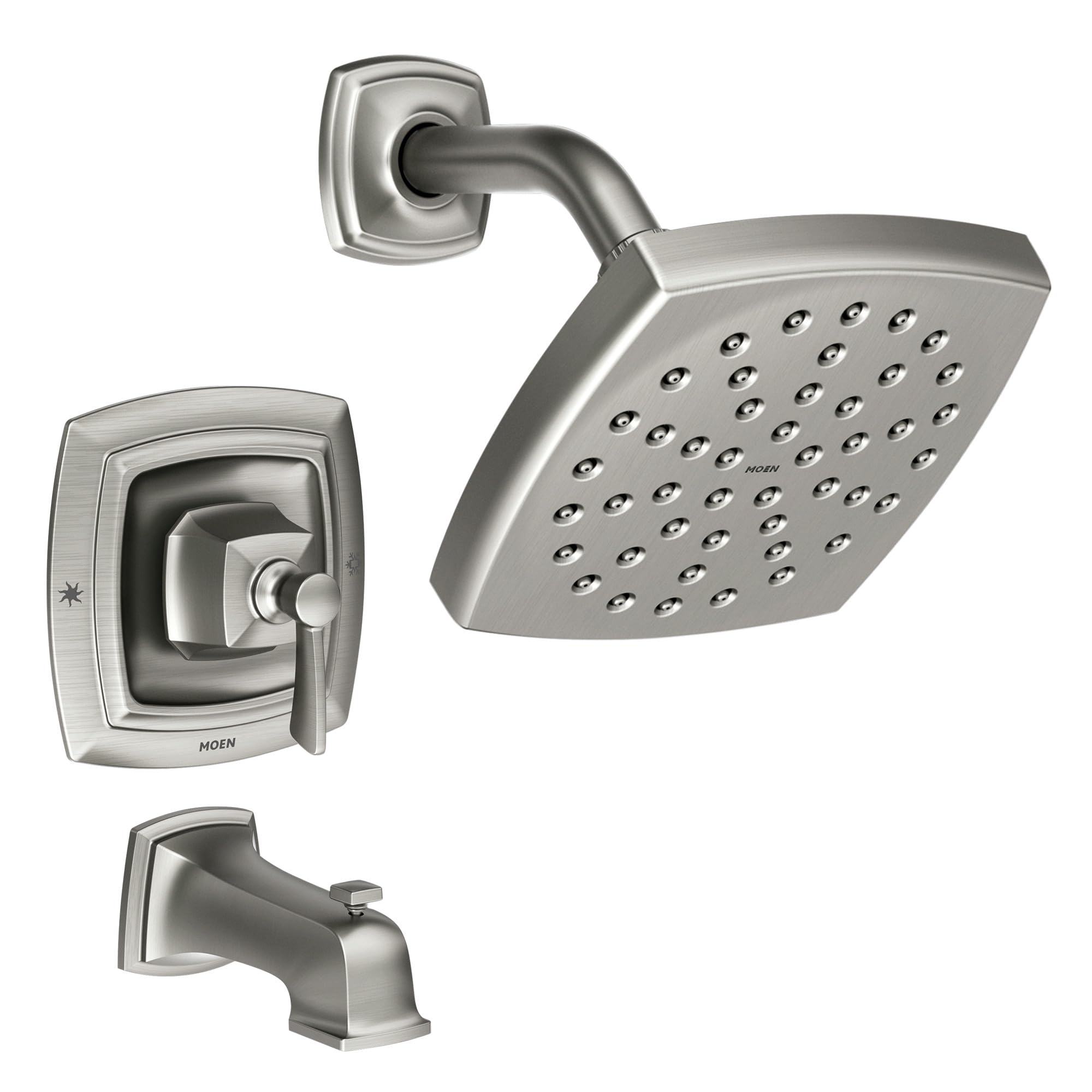 Moen 82922SRN Conway Spot Resist Nickel Tub & Shower System