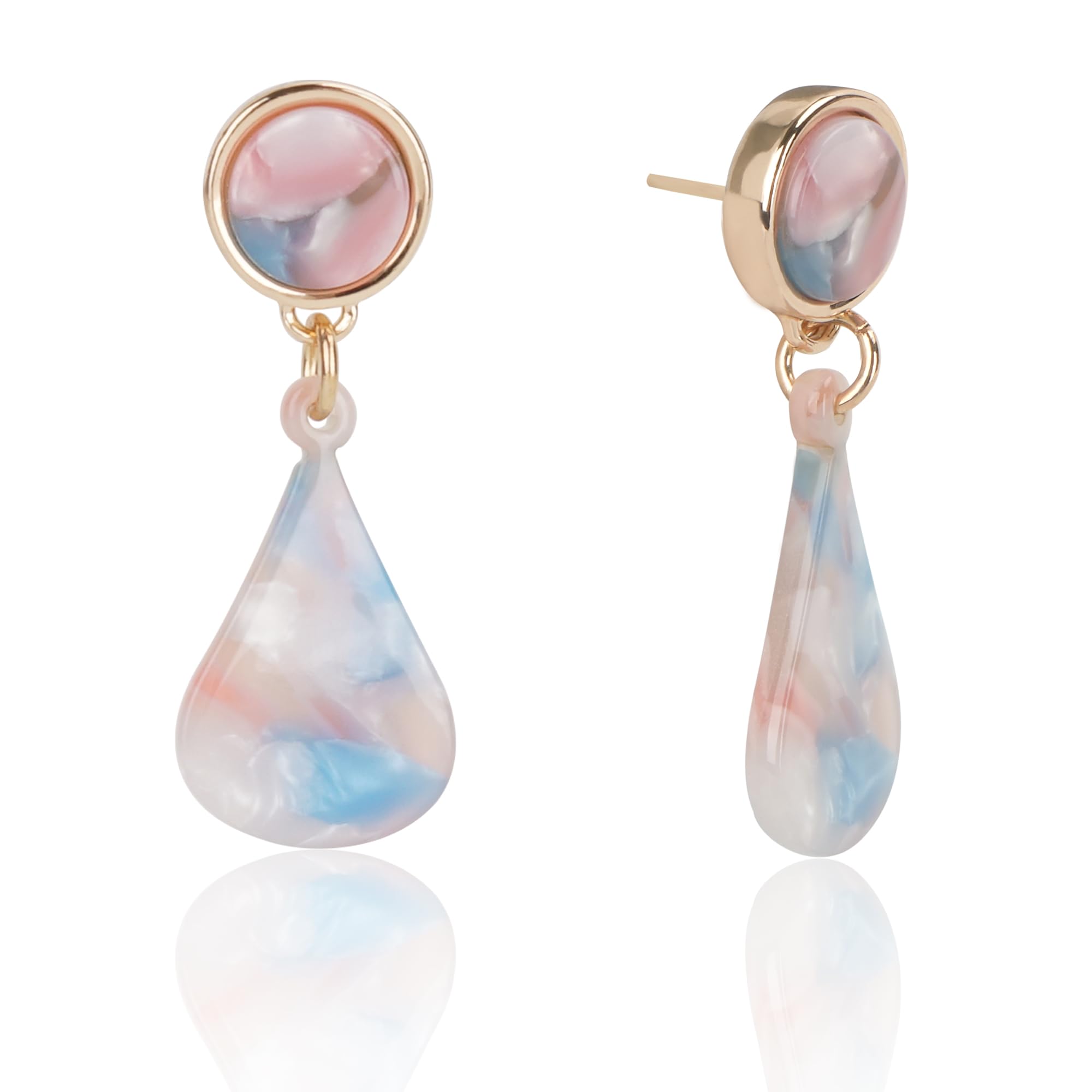 Gender Reveal Earrings，Blue Pink Boy or Girl Handmade Earrings for Pregnant Women Dress/T-Shirt Decorations/Baby Shower Wedding Birthday Party/Mom