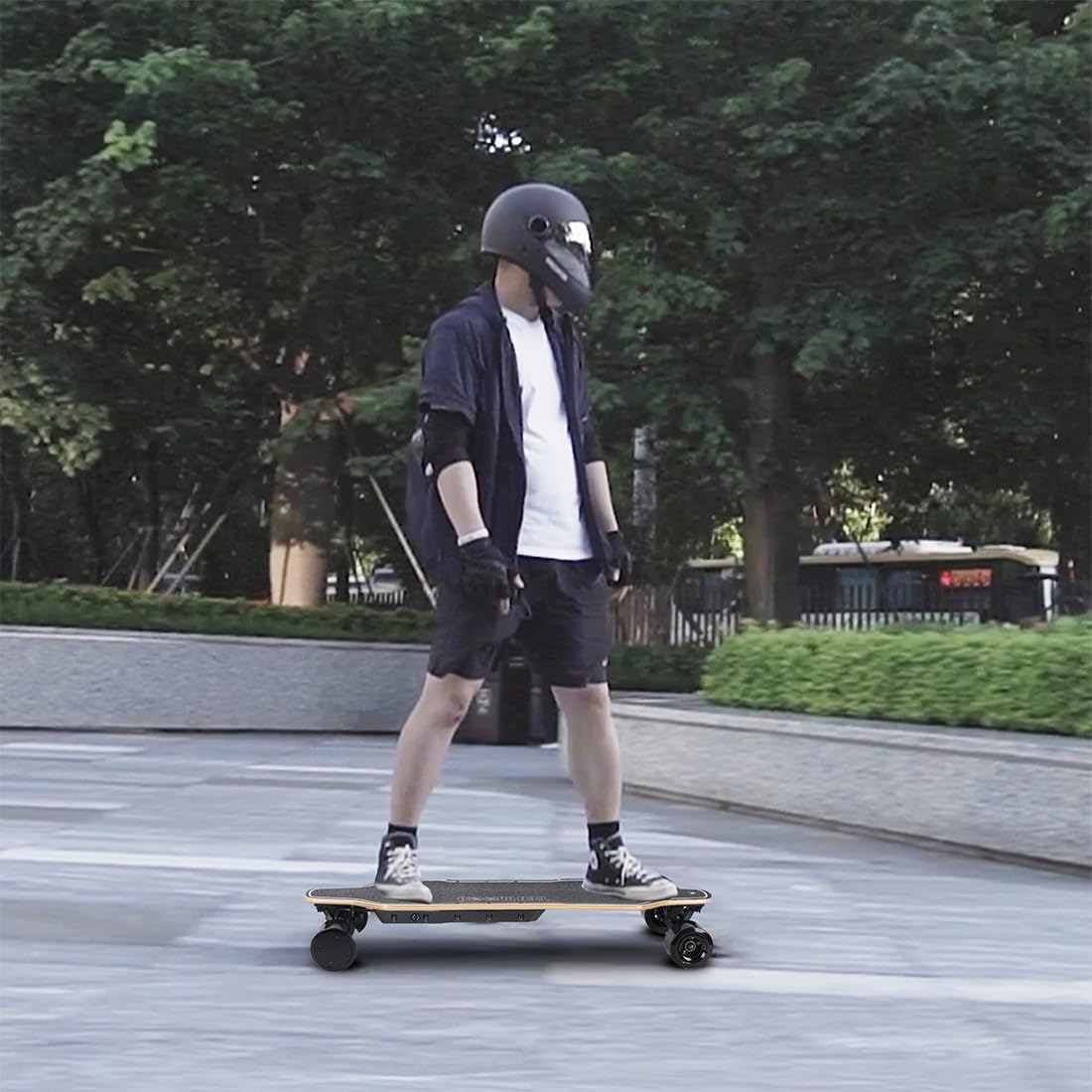 Skateboard elettrico 45 km/h, S4 2.4G Smart Pro Longboard con due motori a mozzo da 1000 W, portata di 30 km, impermeabile che assorbe gli urti, mezzi di trasporto e regalo