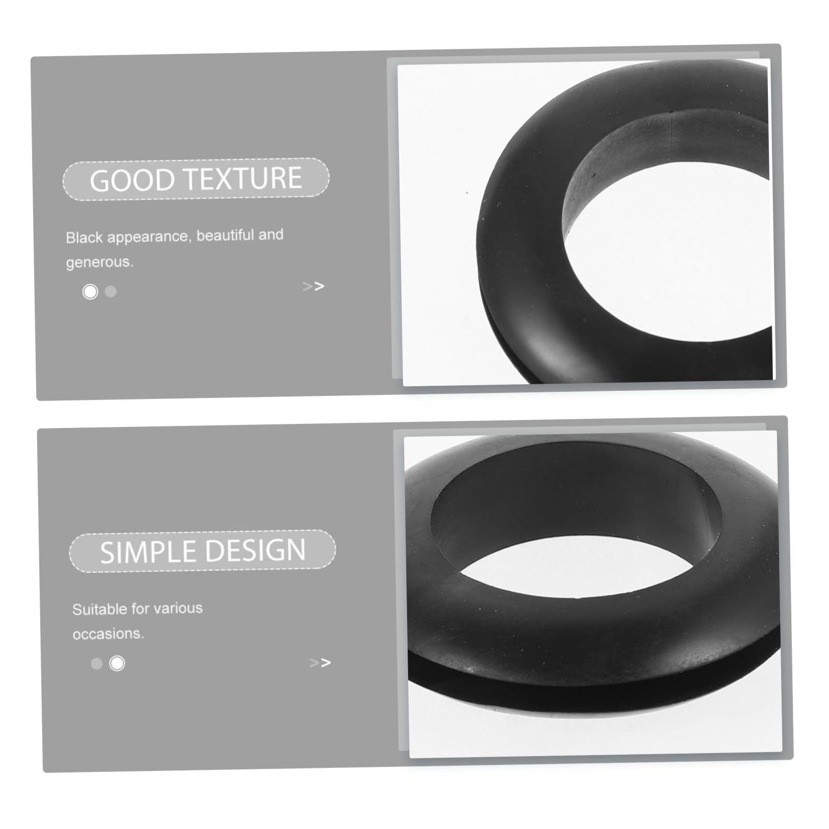 Unomor PVC Wire Protection Sleeve 50pcs Plastic Grommet Plugs for Holes Easy to Use Store