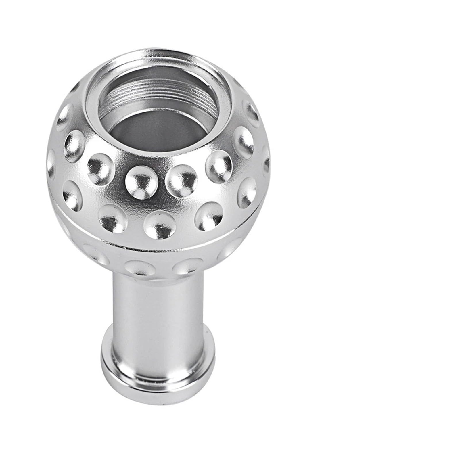 Jeocoai White Car Gear Knob 5/6Speed Gear Shift Knob Car Manual Trans Shifter Stick Head Aluminum With M8 M10 M12 Adapter For Vw Gti For Jetta(White)