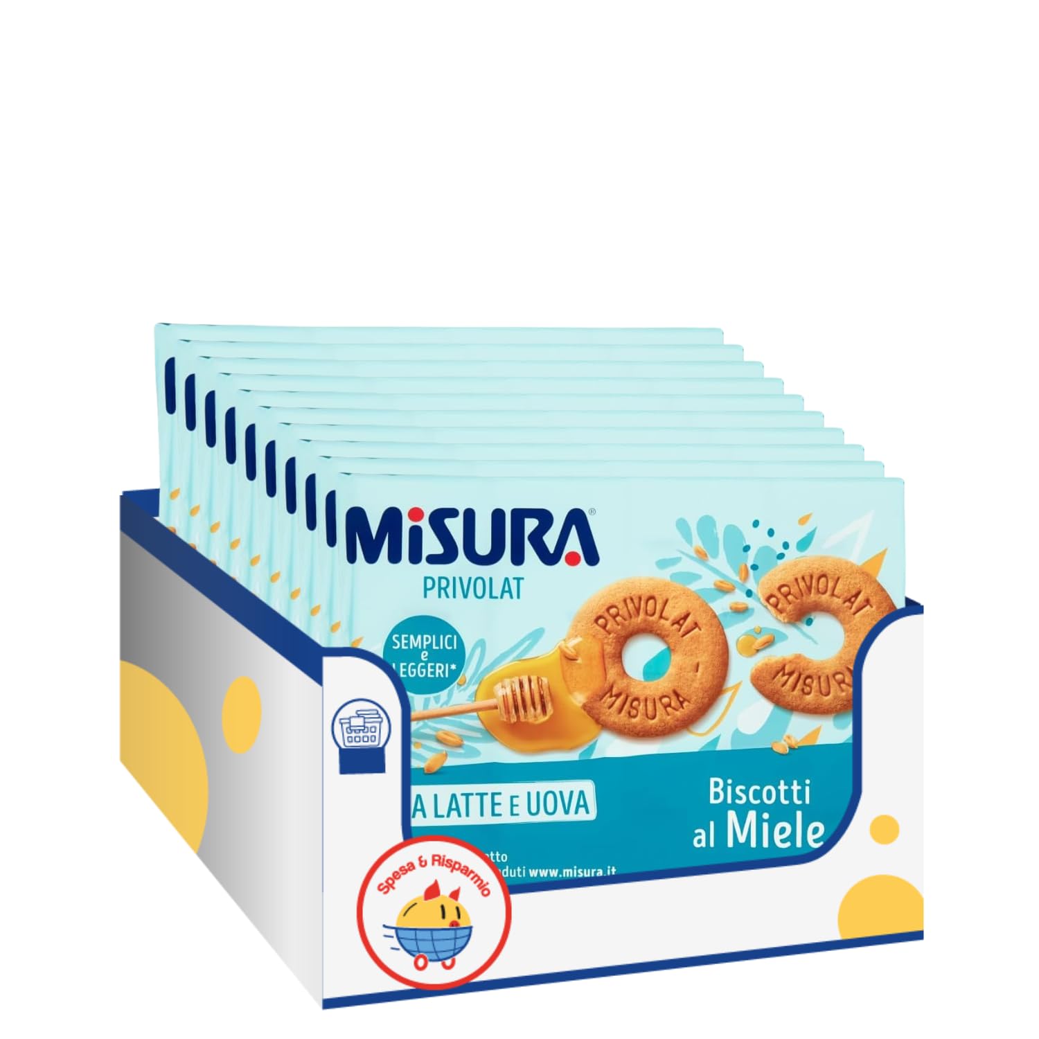 Biscotti Frollini al Miele Millefiori – Senza Latte e Uova – Ideali per Intolleranti – Colazione Sana e Leggera – Formato 400g – Variazioni 4/6/8/10 Pezzi (10)
