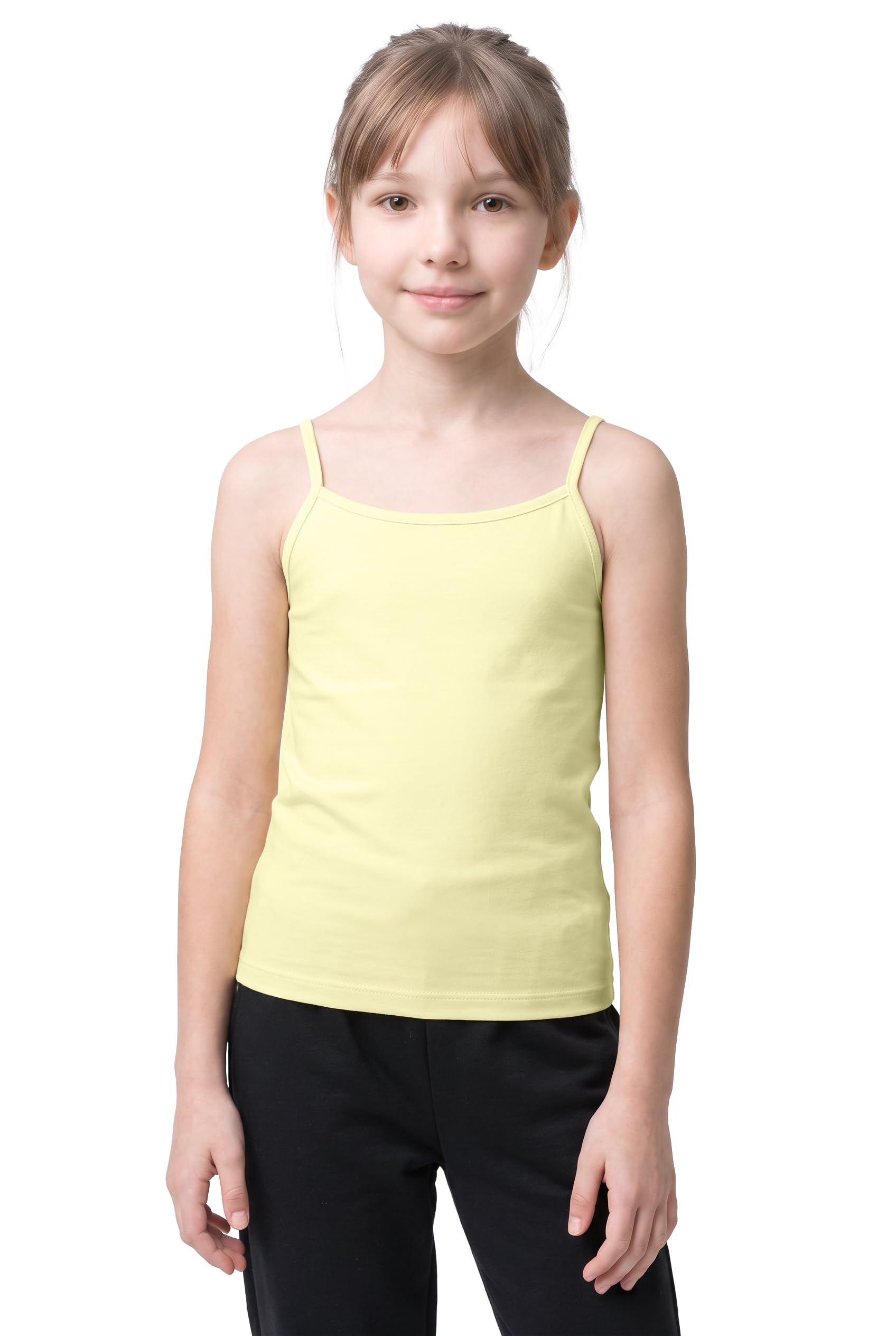Kurve Girl’s Sleeveless Tank Top – Stretch Undershirts Cami Camisole, UV Protective Fabric, Rated UPF 50+ (Made in USA)
