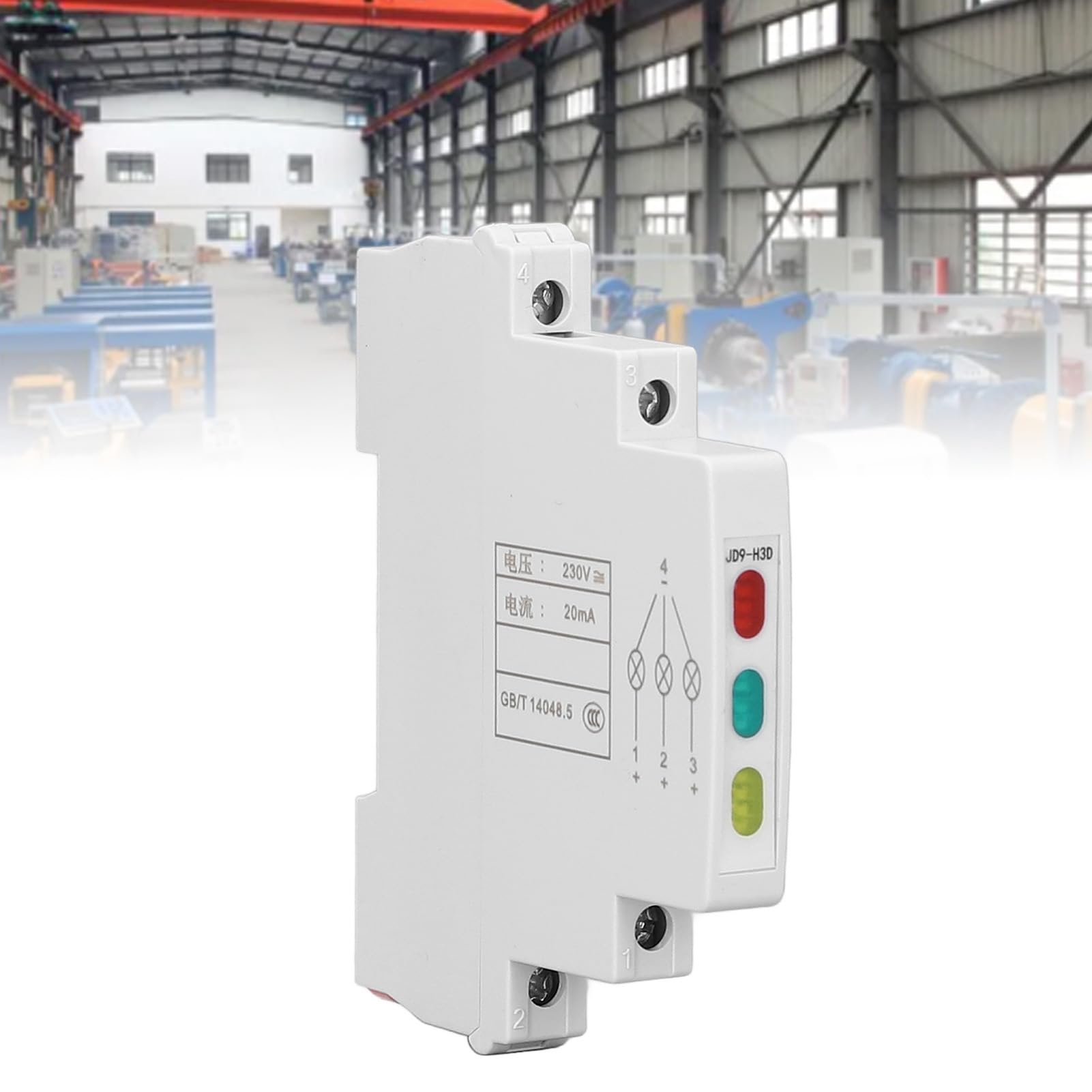Wskaźnik LED Szyny 230 V AC/DC Lampka Sygnalizacyjna do Warsztatów PLC CNC, Emitująca Kolor Czerwony/żółty/zielony, Wielofunkcyjny Stycznik Rozrusznika Magnetycznego