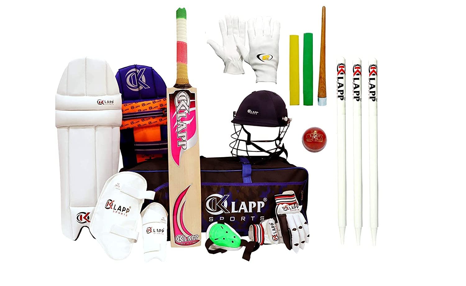 Klapp Plastic Cricket Kit with Complete Personal Set, Cricket Kit,Premium Cricket Kit (Size-6(Youth)), Blue-image-34
