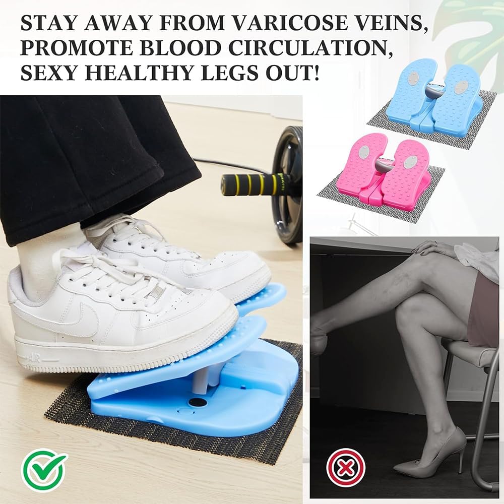 Mini Stepper Sous Bureau Pliable - Pédalier D'exercice Assis - Pour Physiothérapie Et Activité Sédentaire