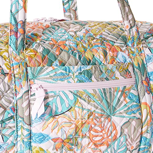 Vera Bradley Women's Medium Travel Duffel Bag, Rain Forest Canopy-Recycled Cotton, One Size