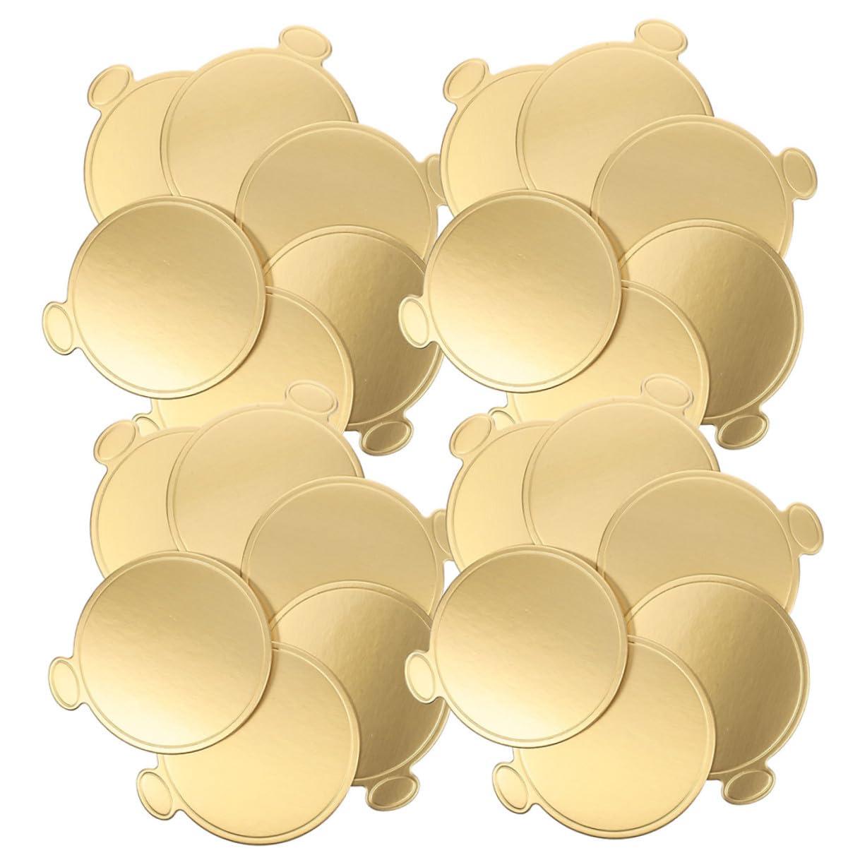 Base Rotonda per Torta Mousse in Carta, 200 Pezzi Oro