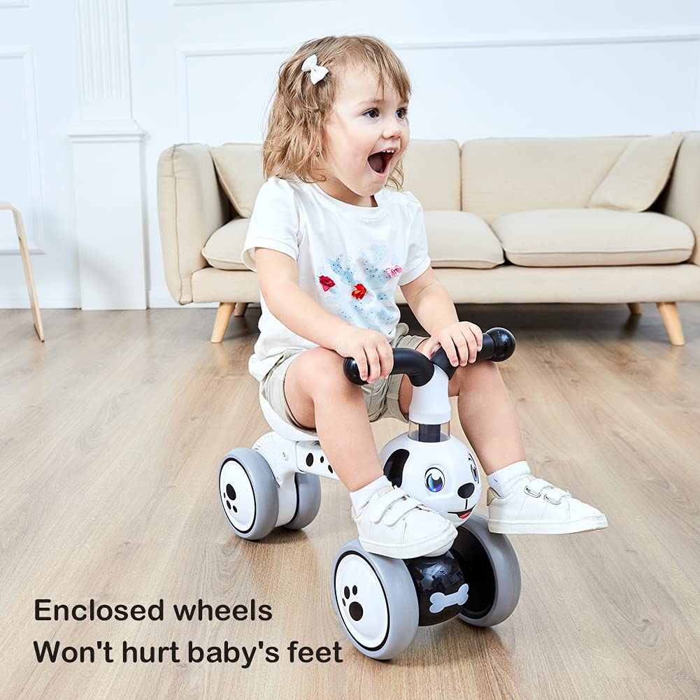 XIAPIA Draisienne Bebe 1 an, Velo Enfant 12-24 Mois,Tricycle à 3 Roues sans Pédales,Exterieur,Sûr et Pratique, Poids léger,Le Choix idéal pour Les Cadeaux de Noël destinés aux garçons et aux Filles