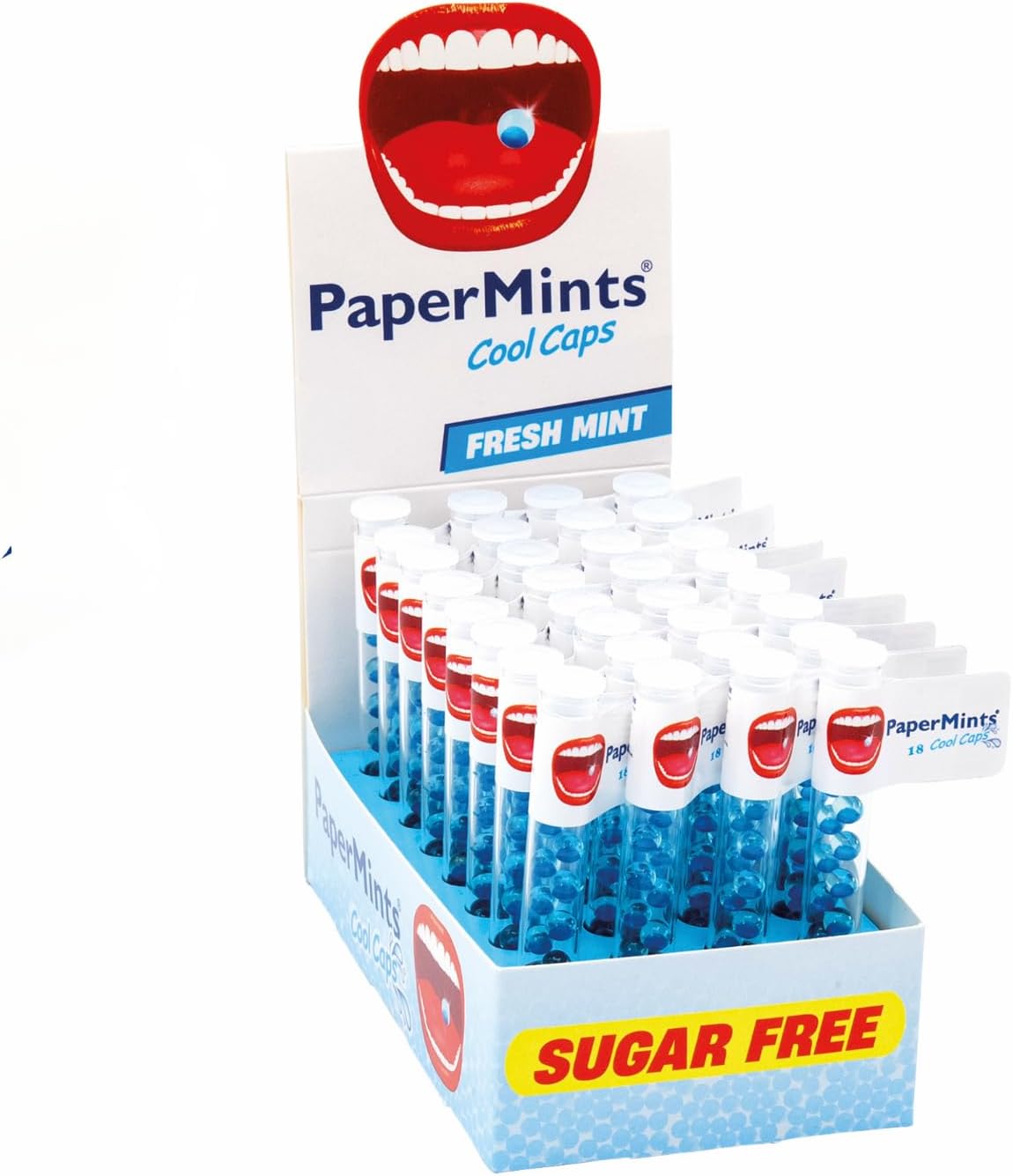 PaperMints® Cool caps breath refreshers, box of 32 tubes, 18 capsules per tube Buy Online at