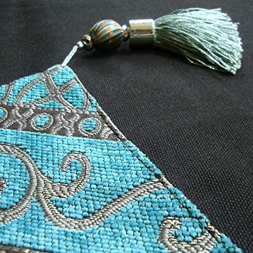 Artbisons Table Runner Blue Abstract 72x13 Thickly Soft Luxury Handmade Tablerunner
