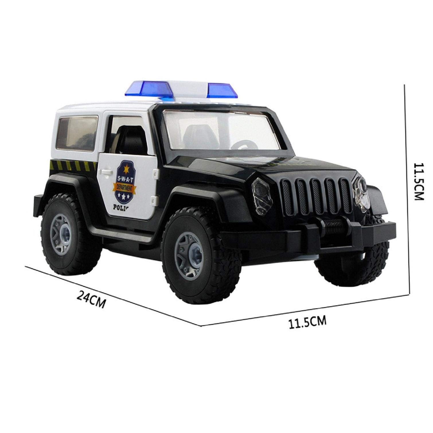 Roysberry Toy - Police Car - Build Yourself DIY Racecar Assembly Kit Toy Racing Car, Perfect Gift for Children and Kids