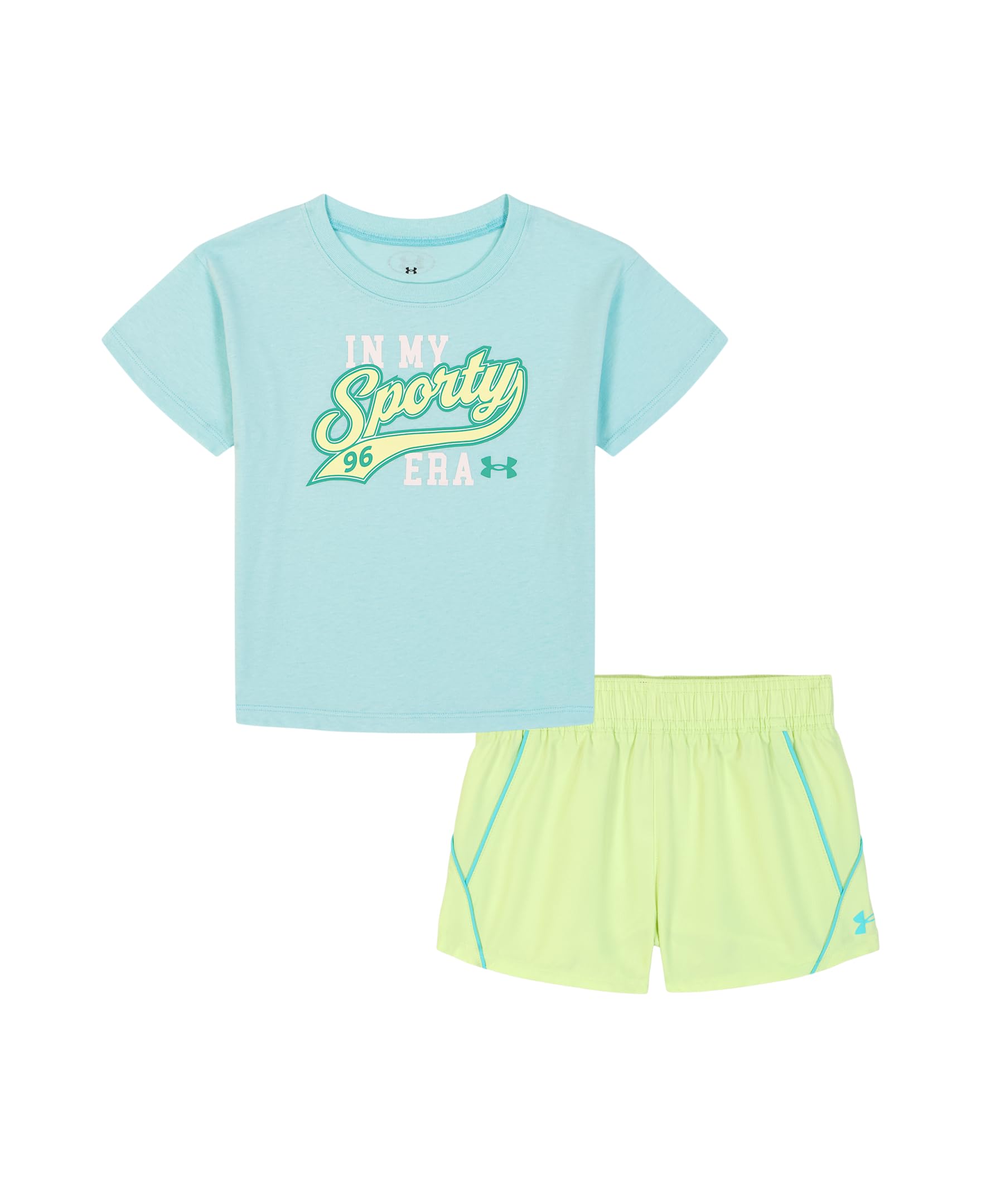 Under Armour Girls 2-piece Short Sleeve Tee and Shorts Set