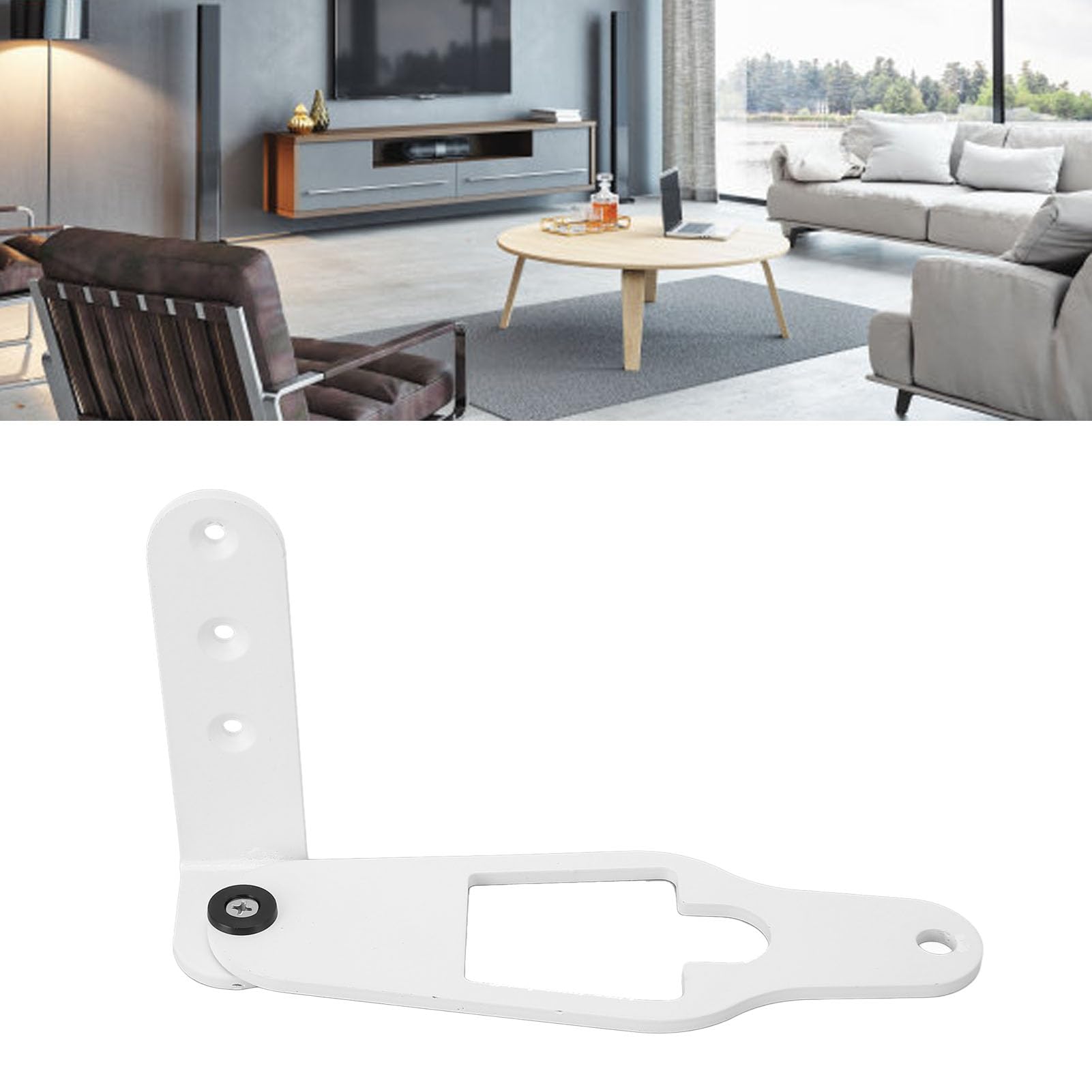 Zunate Soporte de Pared para Altavoz Emerge, Soporte de Pared para Altavoz Inalámbrico de Metal, Diseño Oculto Resistente, de para Ahorro de Espacio con Tornillos, Fácil Instalación