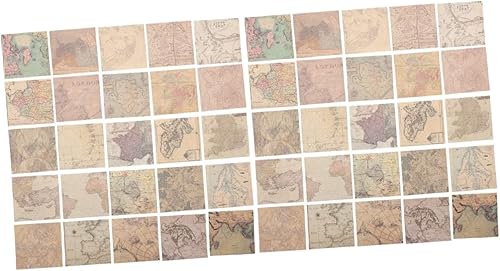 EXCEART Juego de 4 juegos de papelería única de material de manualidades de viaje cuaderno vintage colección Washi diario de diseño de diario kits