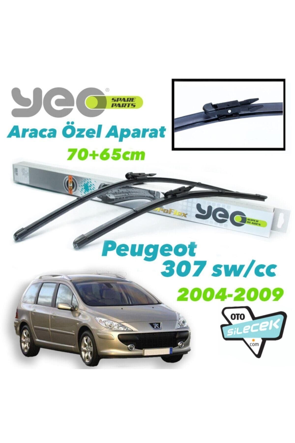 Yeo Peugeot 307 Cc/Sw ile Uyumlu Silecek Takımı 2004-2009