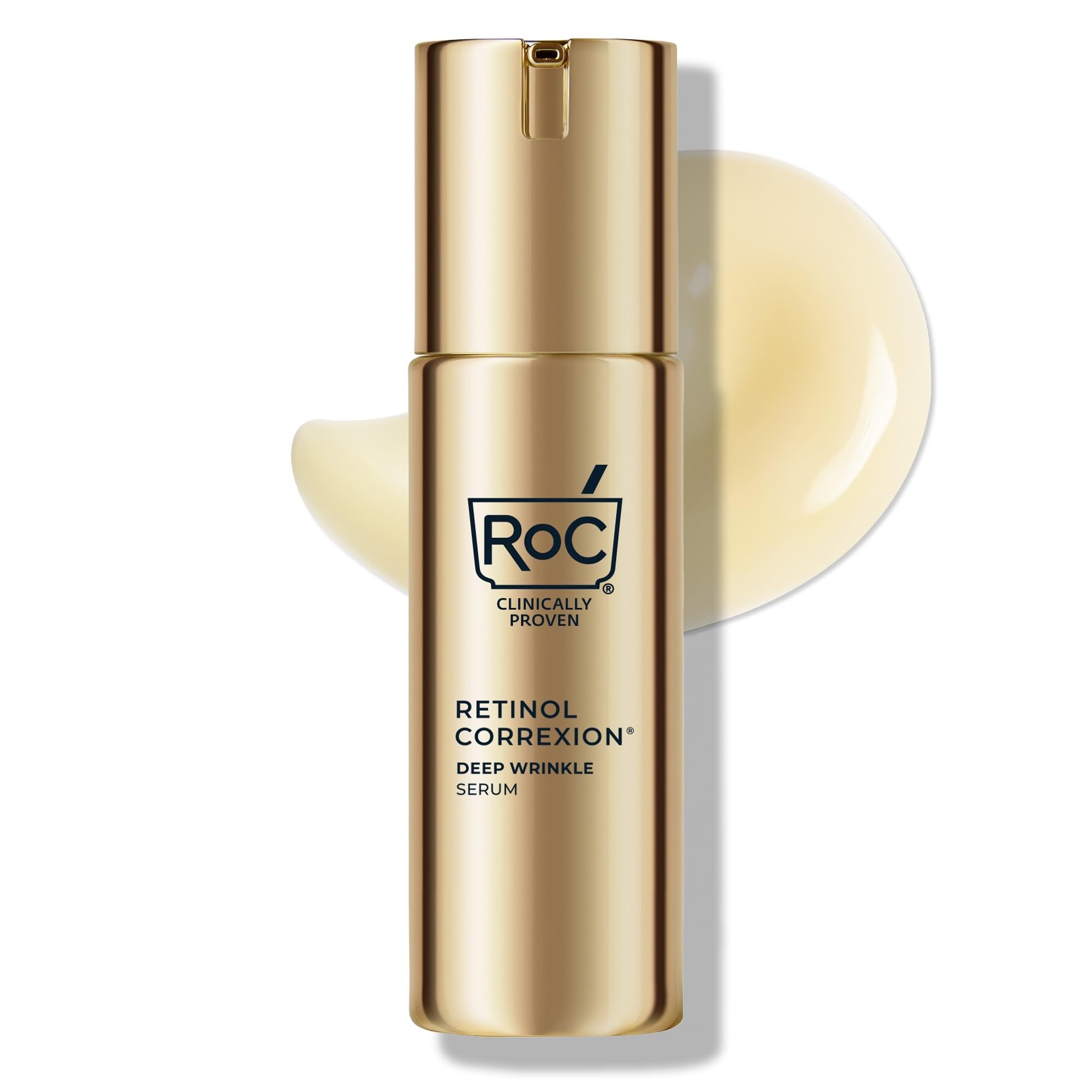 RoC Retinol Correxion Deep Wrinkle Facial Serum, Anti-Wrinkle Treatment Made with Retinol, 1 fl. oz