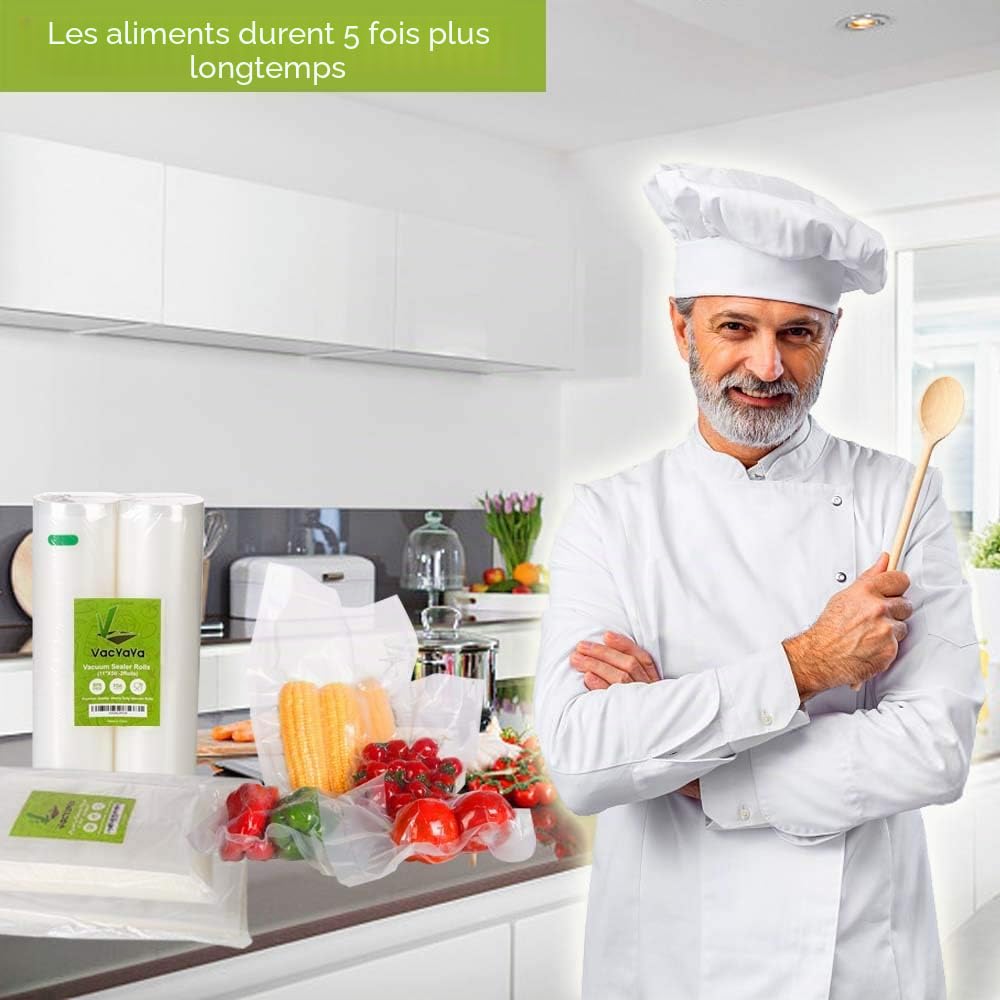 100 Sacs Sous Vide Alimentaire 30x40cm sans BPA LFGB Congélation