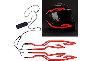 4 Piece JIGUOOR Helmet Light Motorcycle Kit