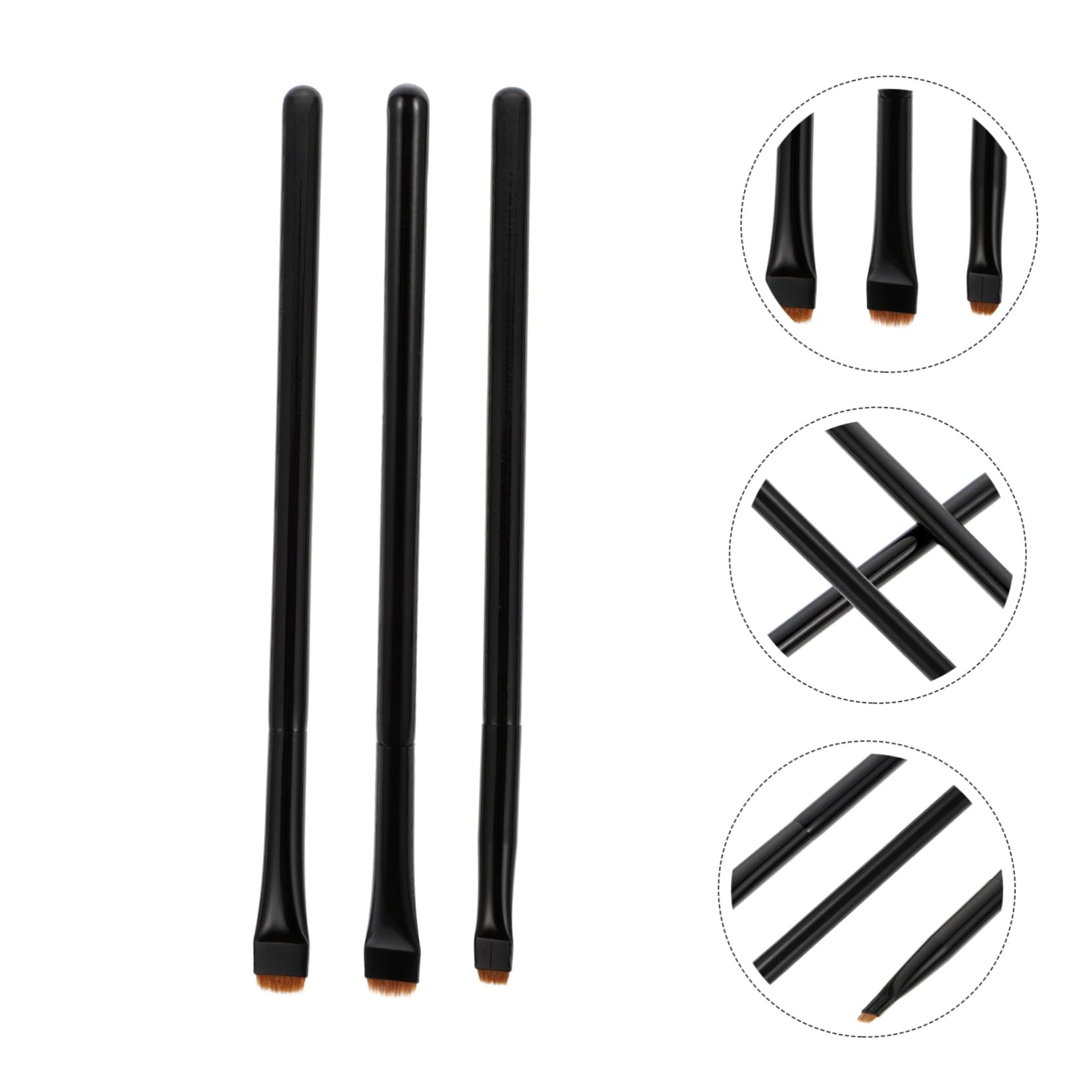 minkissy 12pezzi Pennelli Per Trucco Multi-funzione Per Occhi Setole Di Alta Qualità Per Ombretto e Eyeliner Per Uso Professionale e Quotidiano