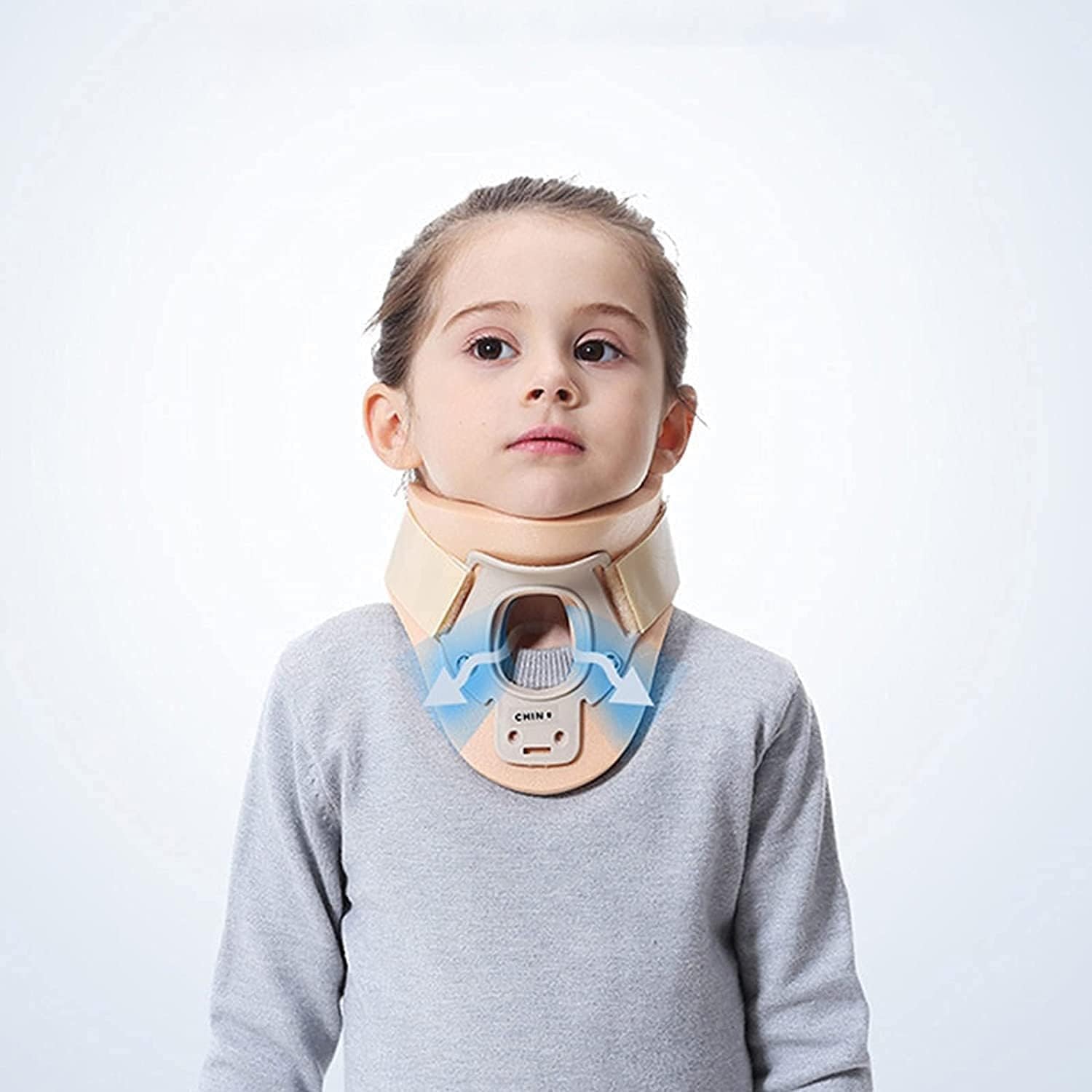 Supporto per Il Collo per Il Dolore al Collo Collare Regolabile | Collare per Bambini per lesioni | Allevia Il Dolore e la Pressione della Colonna vertebrale Tutori per alleviare i