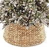 28in Christmas Tree Collars for 7.5-9 ft Artificial Trees, Boho Rustic Holiday Decor Wicker Rattan Xmas Tree Ring, Basket Base Cover