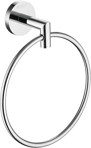 Miniatura 9 de Toallero negro para baño, toallero de mano moderno estilo hotel montado en la pared, toallero de mano contemporáneo, negro mate, 077060-MB Leo Seires