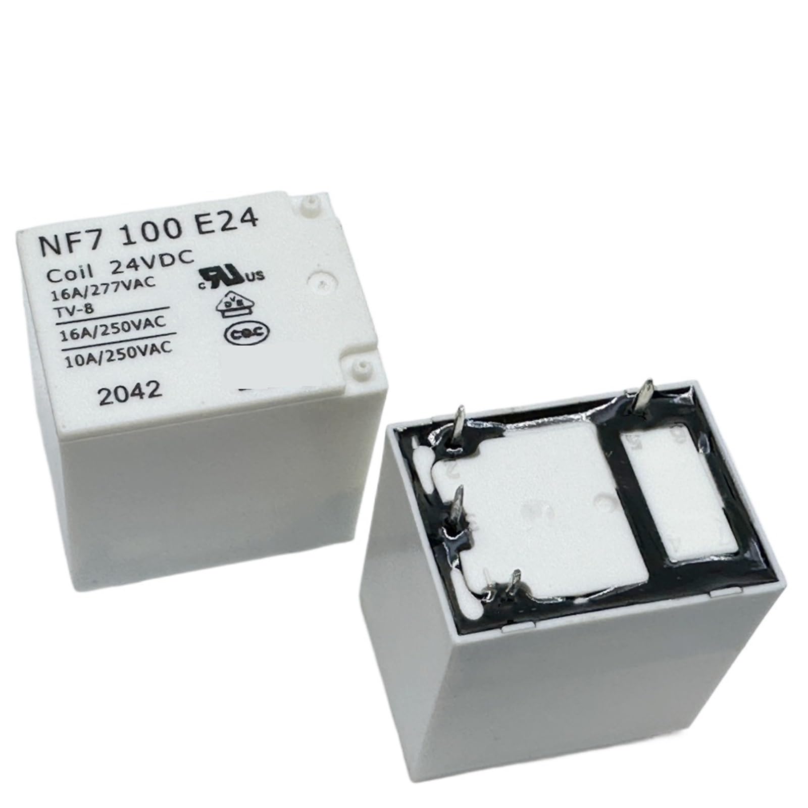 Relais NF7 100 E24 24 V CC composants électroniques durables 22FA-16 A - 3