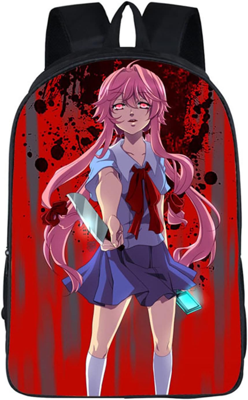 Anime Future Diary Backpack School Bag Mirai Nikki Daypack Student Bag 3