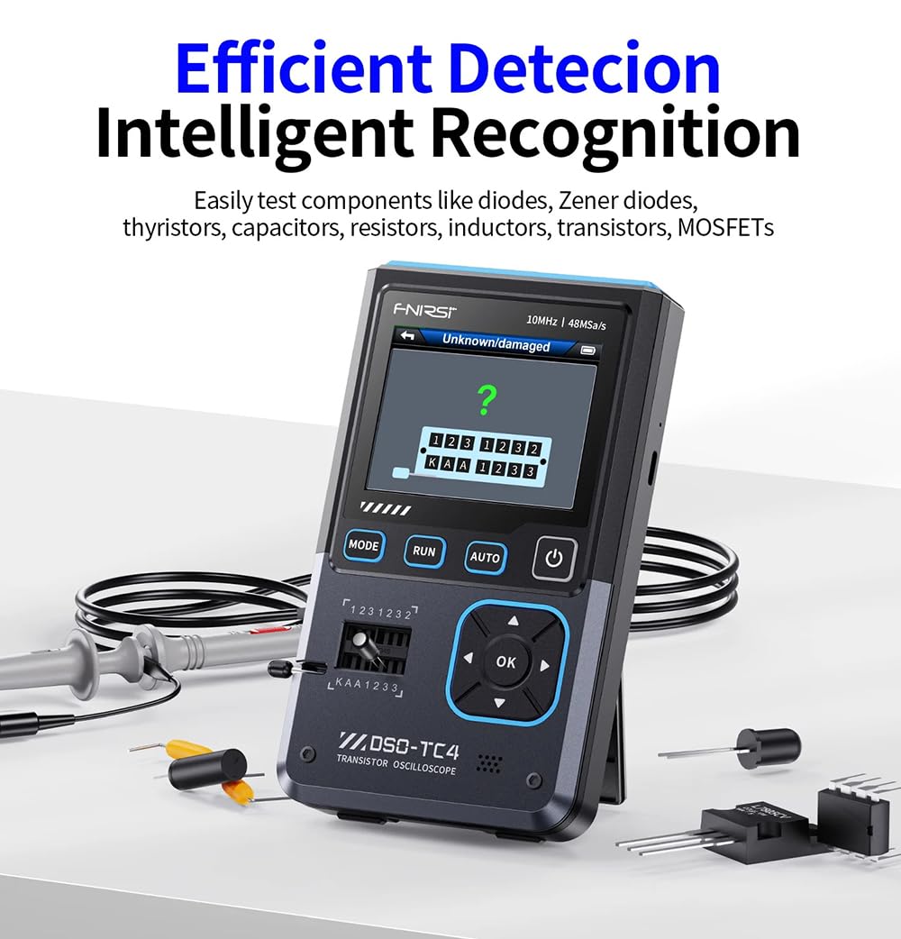 Upgraded Model with 1xP6100 Probe】 FNRSI DSO-TC4 3in1 Digital