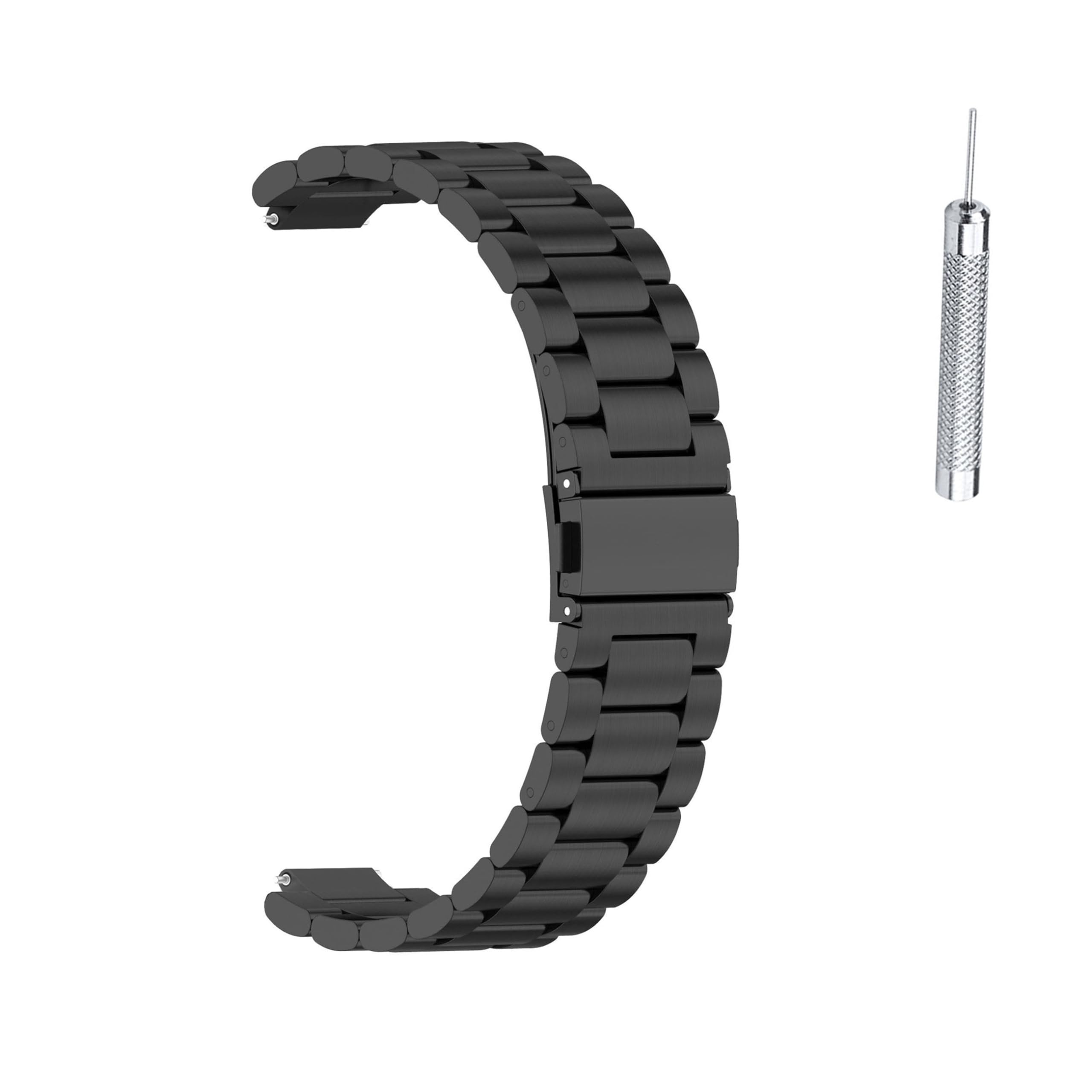 JYMYI 18mm Correa de Reloj para Casio SGW-300H / SGW-400H / MRW-200H Watchband, Acero Inoxidable Bracelet Pulsera Repuesto Correas para Casio W-735H / W-800H / AE-1000W Brazalete Armband
